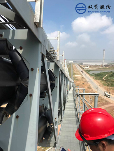 国内首条最大管径的钢丝绳芯管状输送带